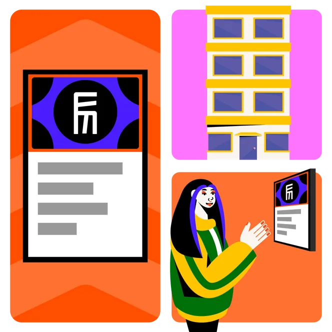 Moradores e famílias utilizando elevadores residenciais